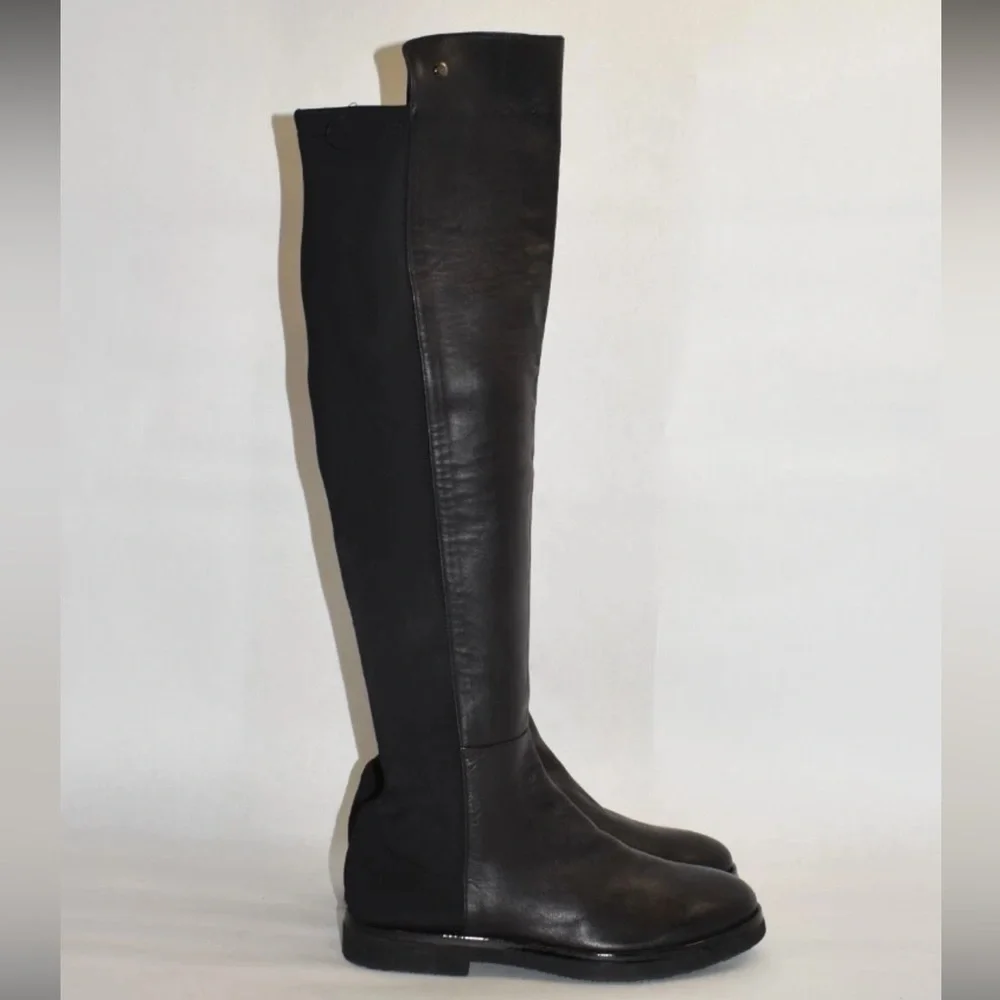 Attilio Giusti Leombruni AGL Leather over the knee boots 38 Black - Picture 2 of 12